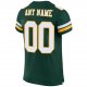 Kid's Custom Green White-Gold Mesh Authentic Football Jersey